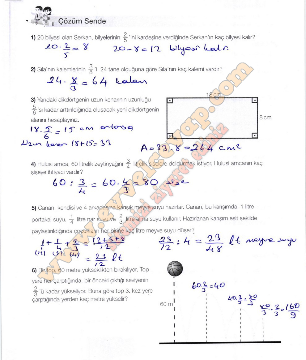 7. Sınıf Matematik Meb Yayınları Ders Kitabı Sayfa 104 Cevapları